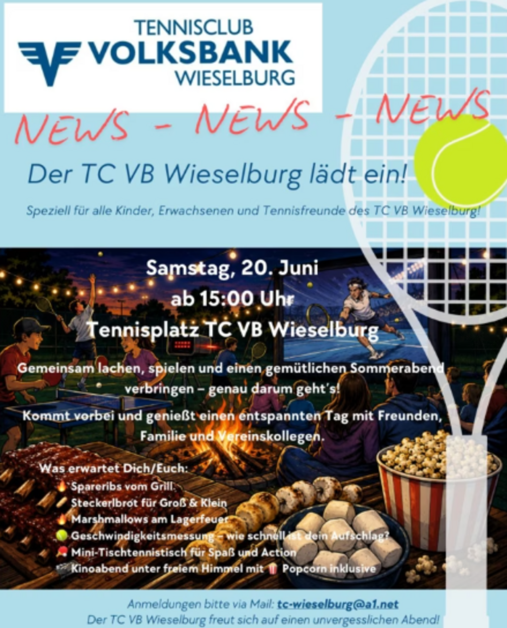 Sommerfest am 20. Juni ab 15 Uhr