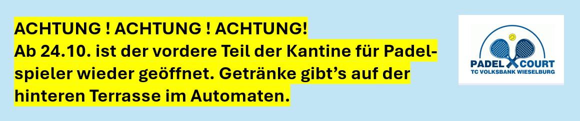 Padelplatz Winterbetrieb